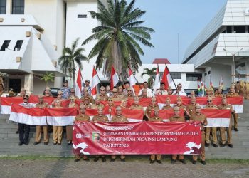 Pemprov Lampung Ajak ASN dan Masyarakat Kibarkan 1.000 Bendera Merah Putih Sambut HUT RI ke-80