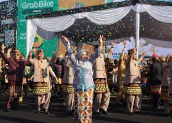 Tari Ngigel Semarakkan HUT ke-343 Bandar Lampung, Gaungkan Cinta Budaya pada Generasi Muda