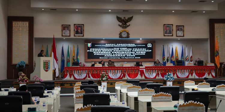 Mayoritas Fraksi DPRD Lampung Setuju Bahas Lanjut Raperda Perubahan APBD 2025