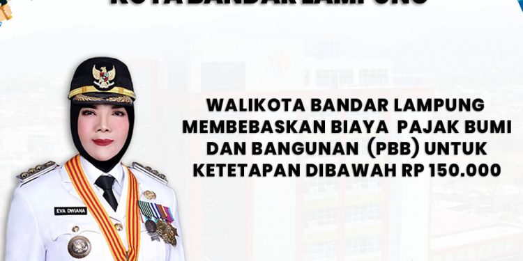 Kabar Gembira! PBB Gratis & Diskon Hingga 50% di Bandar Lampung