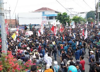 Lampung Kondusif, Ribuan Massa Aksi Mahasiswa Tunjukan Kedewasaan Demokrasi