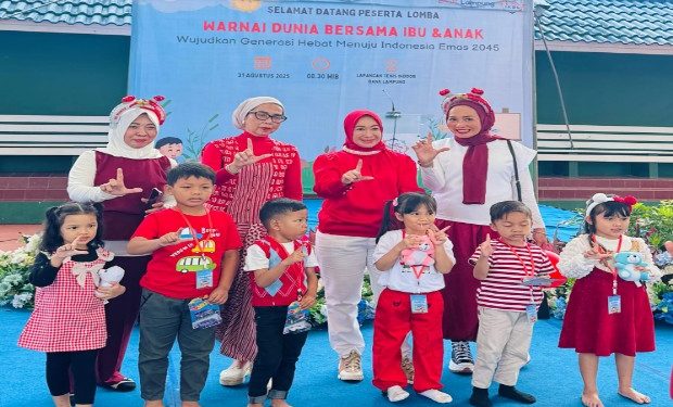 IKBL Gelar Lomba Mewarnai Ibu dan Anak, Rayakan Hari Anak dan HUT RI ke-80