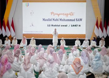 PKK Lampung Gelar Maulid Nabi, Wulan Sari Ajak Teladani Rasulullah