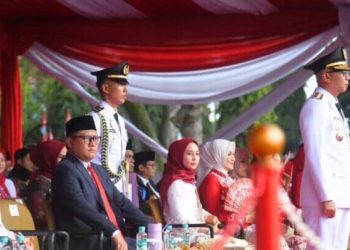 Ketua DPRD Lampung Bacakan Teks Proklamasi di Upacara HUT ke-80 RI