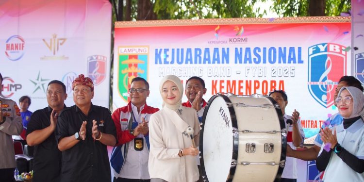 Wagub Jihan Buka Kejurnas Marching Band FYBI 2025 di Lampung