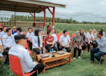 Wagub Jihan dan Wamen Tinjau Lokasi SMA Garuda di Kalianda
