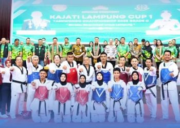 Eva Dwiana Dukung Atlet Muda di Kejuaraan Taekwondo Lampung