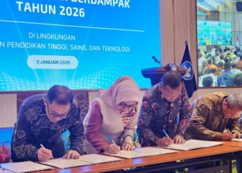 Unila Tanda Tangani Kontrak Kinerja Perguruan Tinggi Berdampak 2026