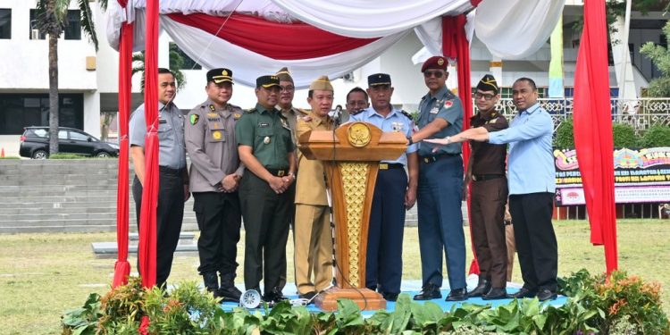 Sekdaprov Lampung Canangkan Bulan K3 2026, Tegaskan Keselamatan Prioritas
