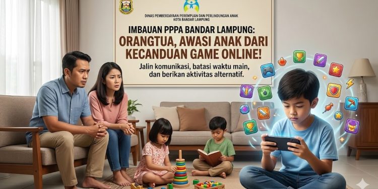 PPPA Bandar Lampung Imbau Orangtua Awasi Anak dari Kecanduan Game Online