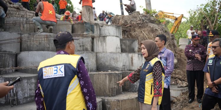 Wagub Jihan Pastikan Perbaikan Longsor Tanggamus Tuntas