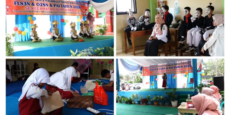 Ratusan Siswa SD se-Bumi Waras Unjuk Gigi di Ajang FLS2N & O2SN 2026