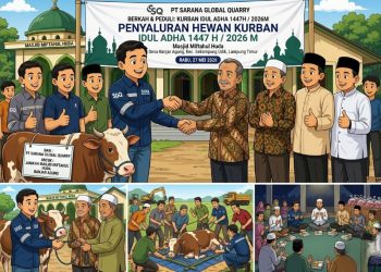 Iduladha Jadi Momentum PT Sarana Global Quarry Pererat Kebersamaan Warga