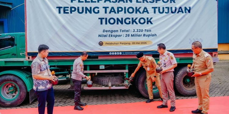 Lampung Tancap Gas Ekspor Tapioka, 3.330 Ton Dikirim ke Tiongkok