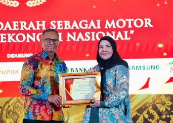 Walikota Eva Dwiana Raih Penghargaan Nasional Penggerak UMKM dan Ekonomi Kreatif