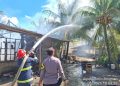 Rumah Ditinggal Kondangan Ludes Terbakar, Kerugian Capai Rp50 Juta