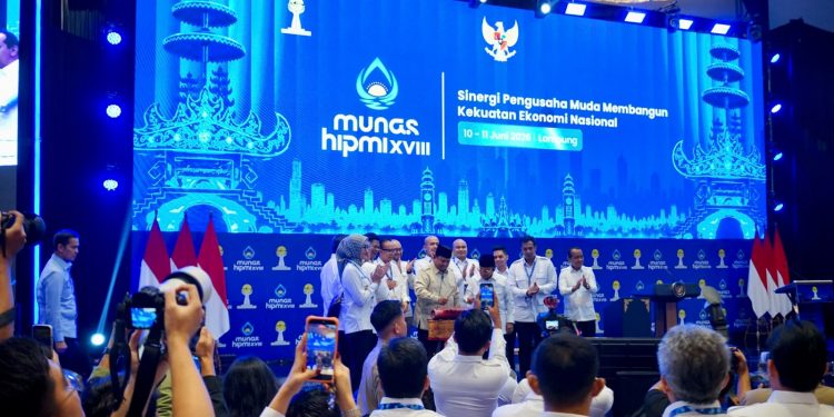 Buka Munas XVIII HIPMI, Prabowo Dorong Pengusaha Muda Jadi Motor Ekonomi Nasional