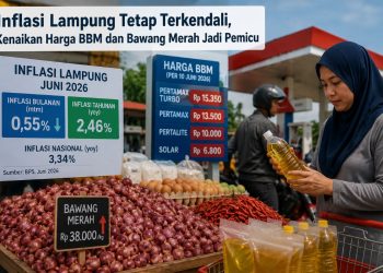Inflasi Lampung Tetap Terkendali, Kenaikan Harga BBM dan Bawang Merah Jadi Pemicu
