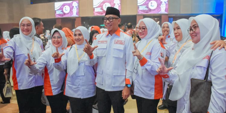 Mirza Hadiri Pelantikan Srikandi Jaga Desa se-Indonesia
