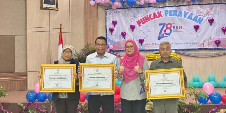 Pemprov Lampung Raih Penghargaan BKN untuk Manajemen ASN