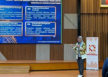 Rektor Unila Paparkan Arsitektur Manajemen Krisis di Forum Kehumasan Nasional