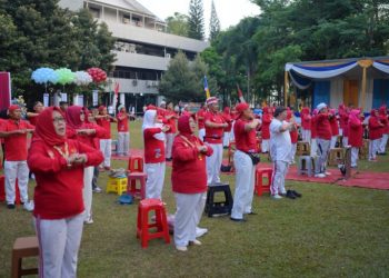 Unila Gelar Olah Napas dan Olah Gerak Bersama KBI Semarakkan Dies Natalis ke-61