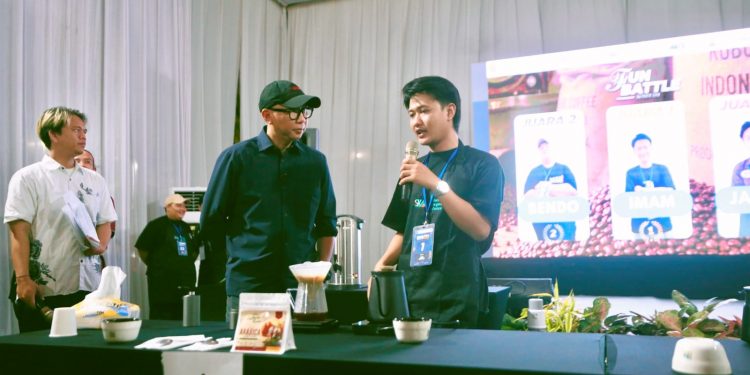 Imam Juara Fun Battle Coffee, Kopi Lampung Barat Memukau Gubernur Mirza