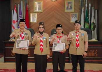 Jihan Dorong Pramuka UIN RIL Perkuat Karakter