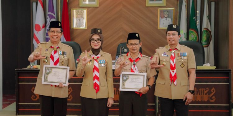 Jihan Dorong Pramuka UIN RIL Perkuat Karakter