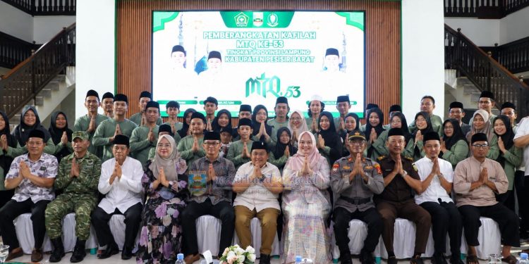 Wabup Pesisir Barat Lepas 34 Peserta MTQ ke Tingkat Provinsi Lampung