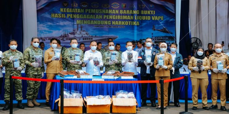 4.364 Cartridge Vape Narkotika Dimusnahkan, Wagub Jihan Hadir
