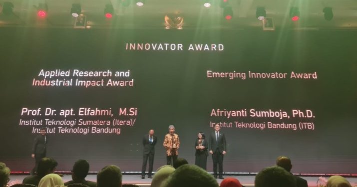 Berhasil Hilirisasi Riset ke Industri, Rektor Itera Raih Inovator Award dari Danantara